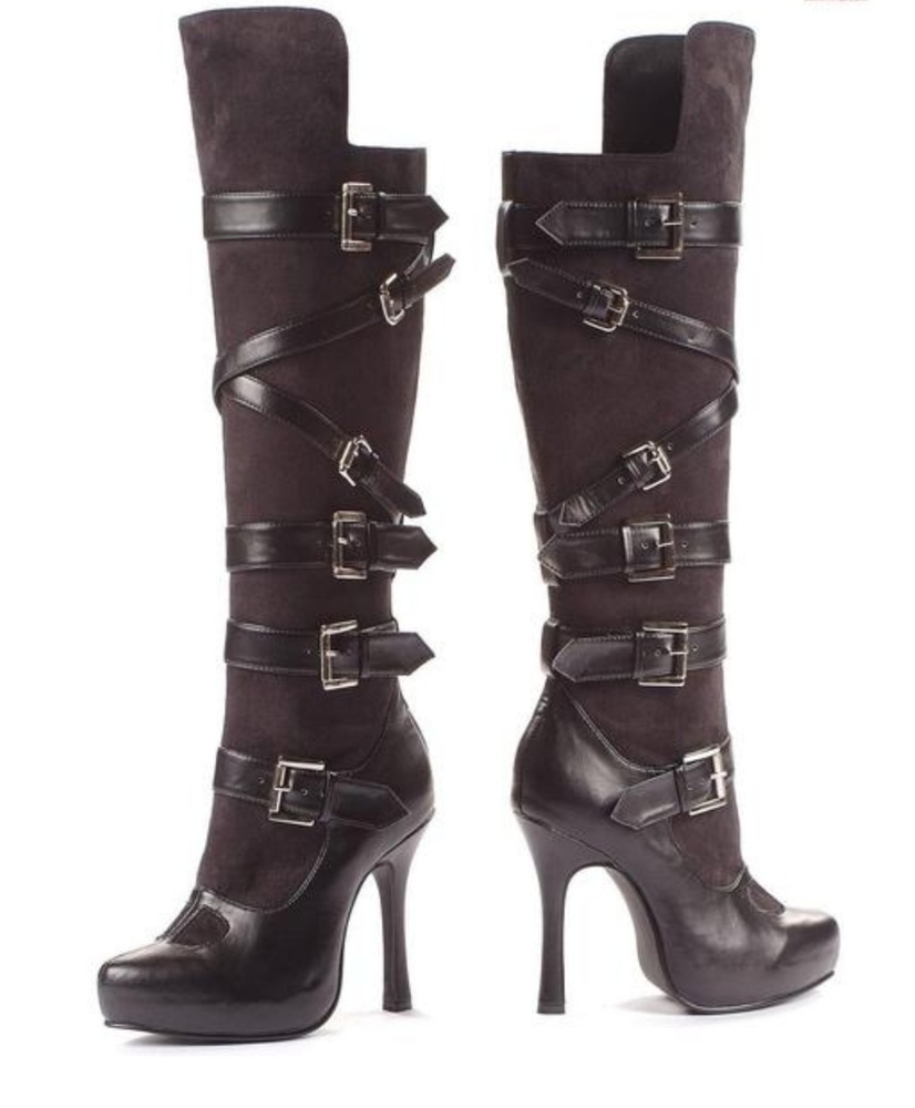 🔥Knee Buckled Bandito Black Boots sz 10